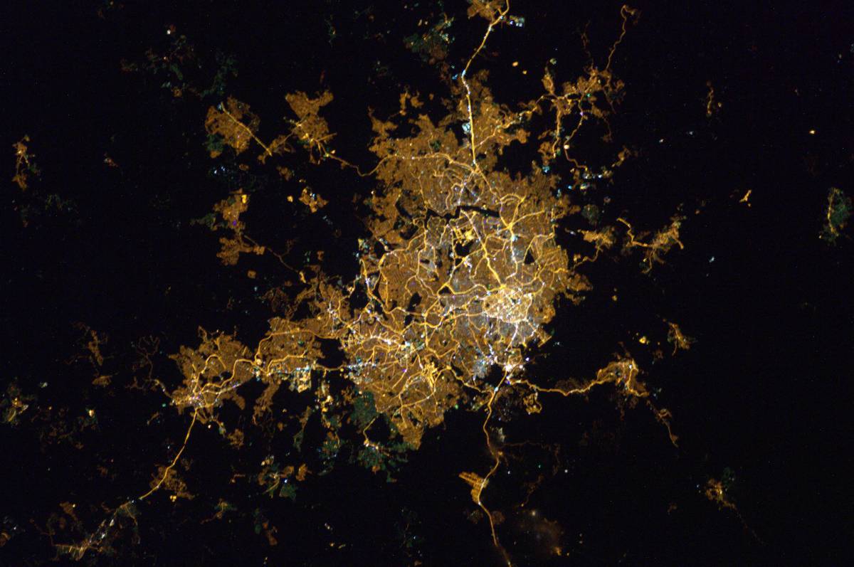 ISS Satellite Image View of Belo Horizonte in Brazil image 