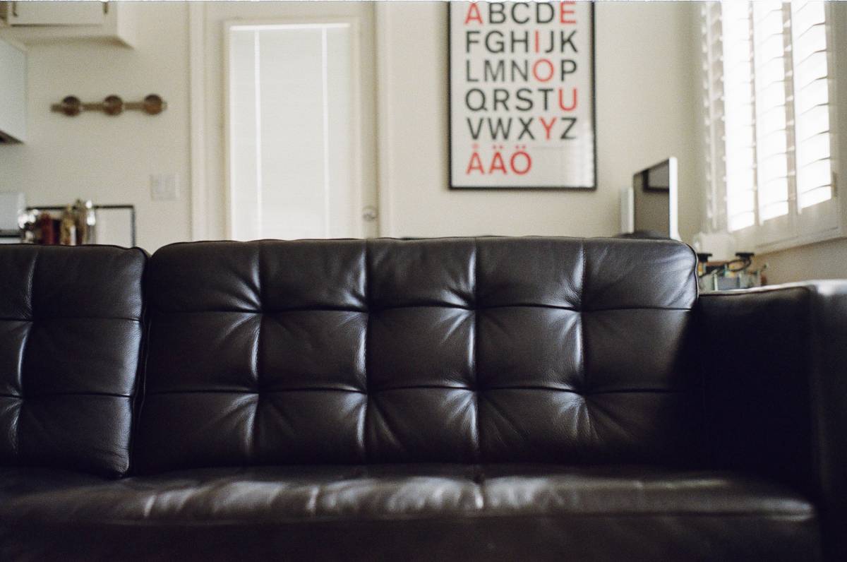   leather  living room  furniture  couch 