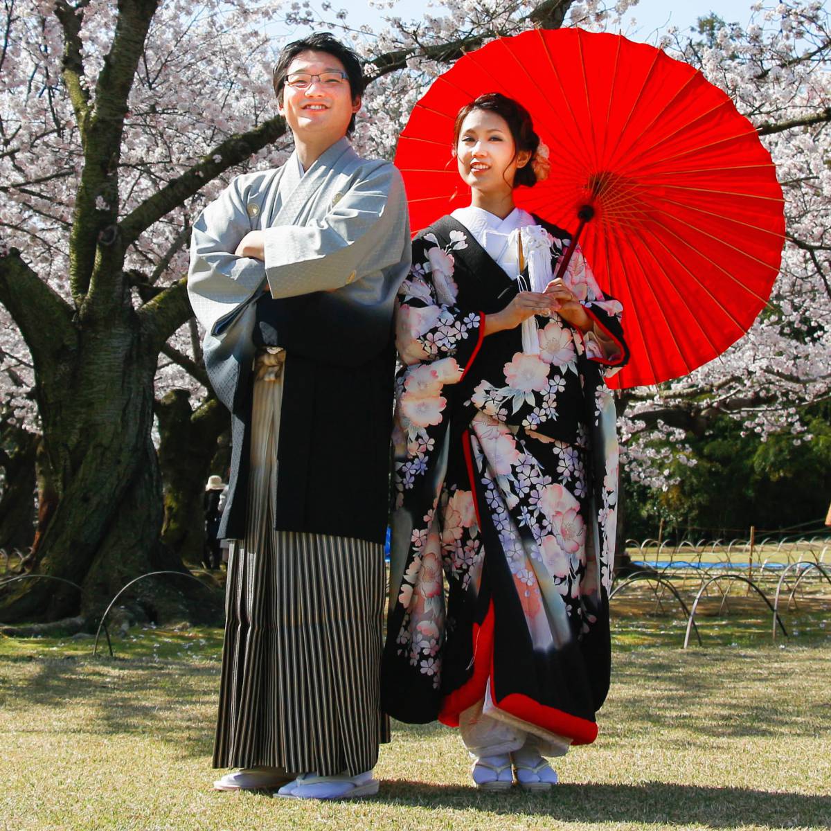 Japanese Couple In Traditional Dress Image Free Image Free Photo