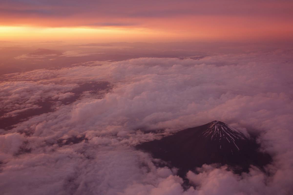 Mount Fuji Above the Sea of Clouds in Japan image - Free 