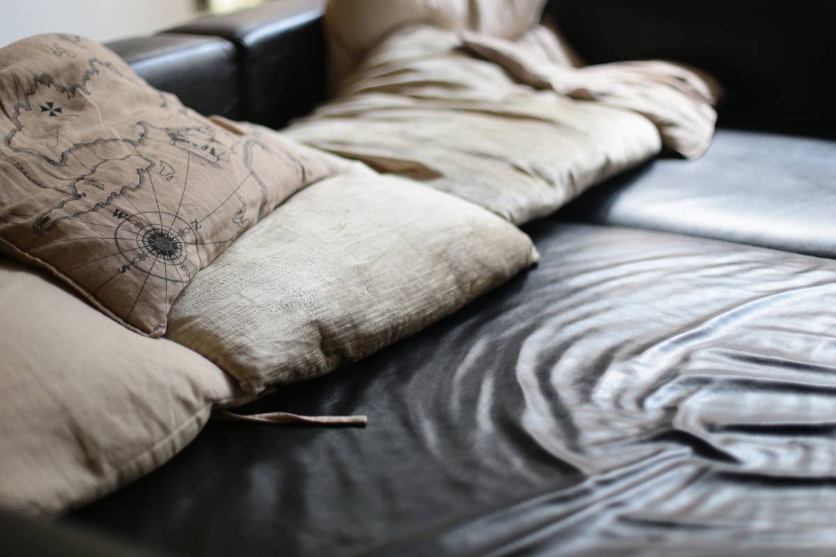   hand  wood  white  leather  fur  furniture 