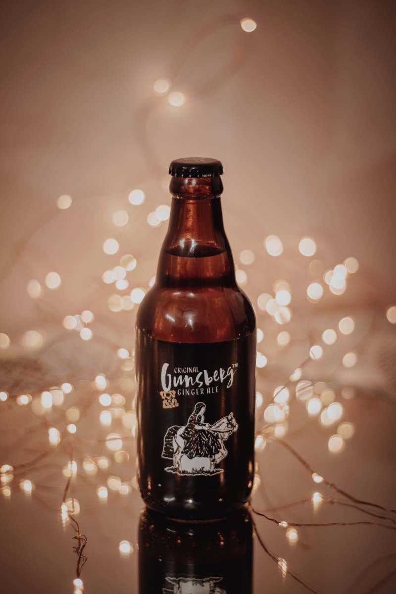 brown brown glass bottle with kanji text fairy