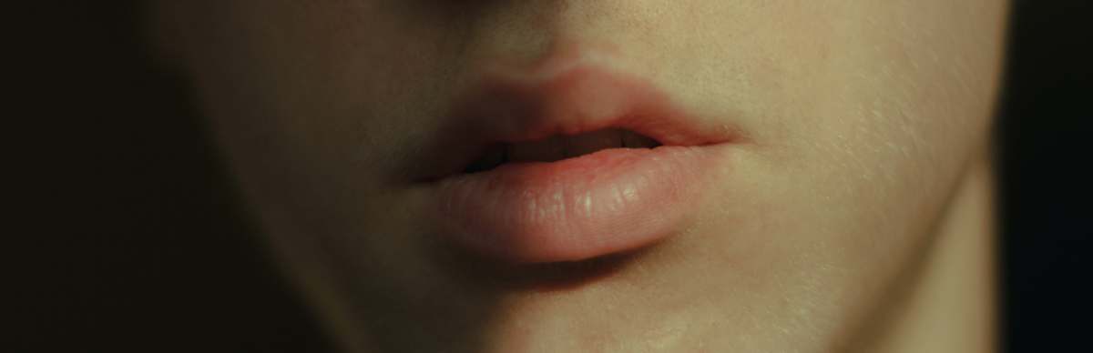 man persons lips and nose portrait