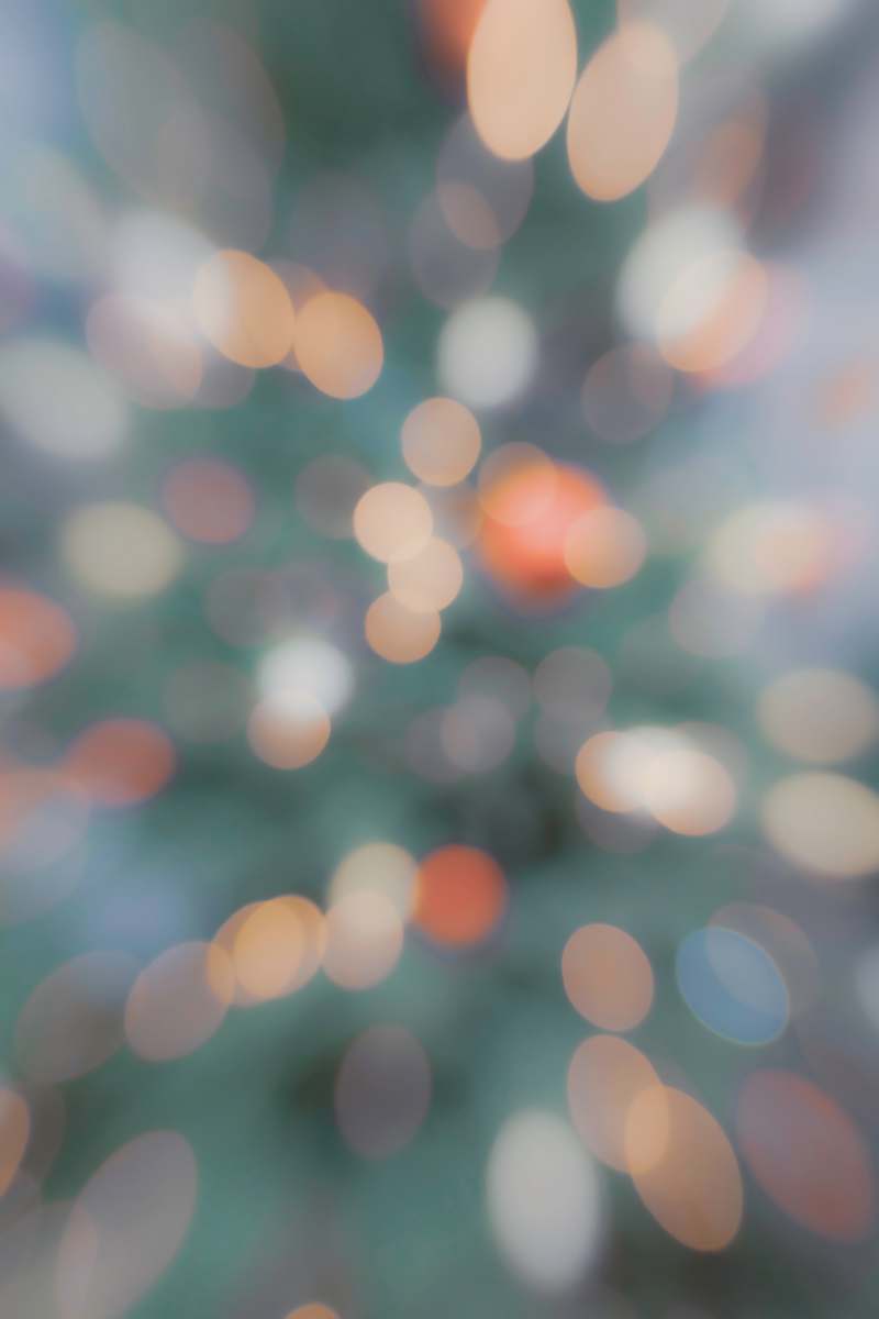 light orange and white bokeh lights bokeh