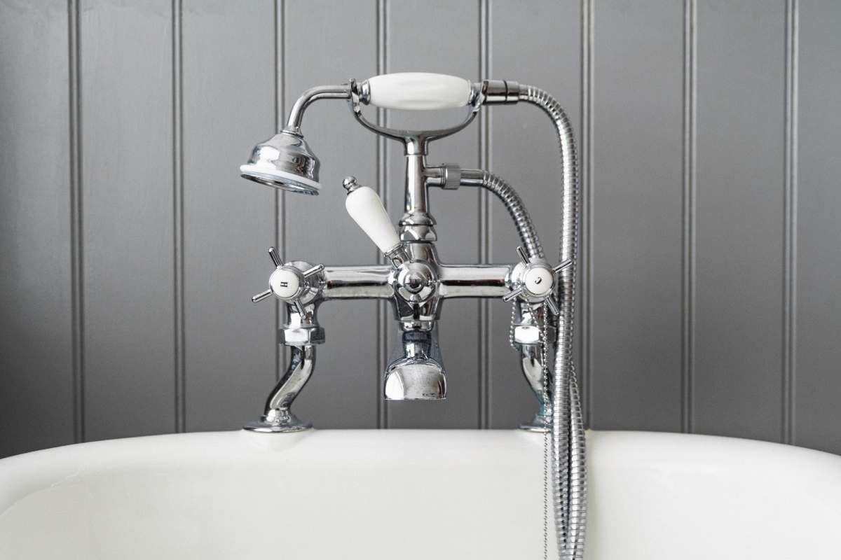 tap gray stainless steel bathtub faucet bath