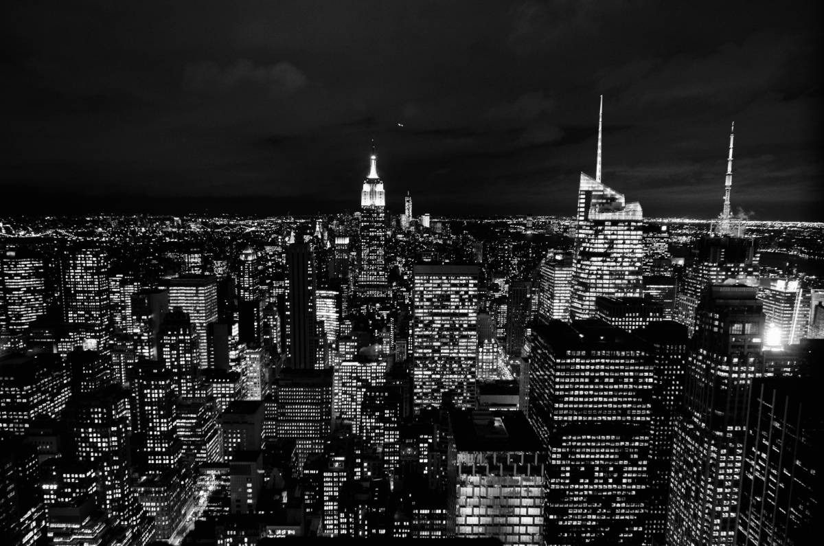   horizon  black and white  skyline  night 
