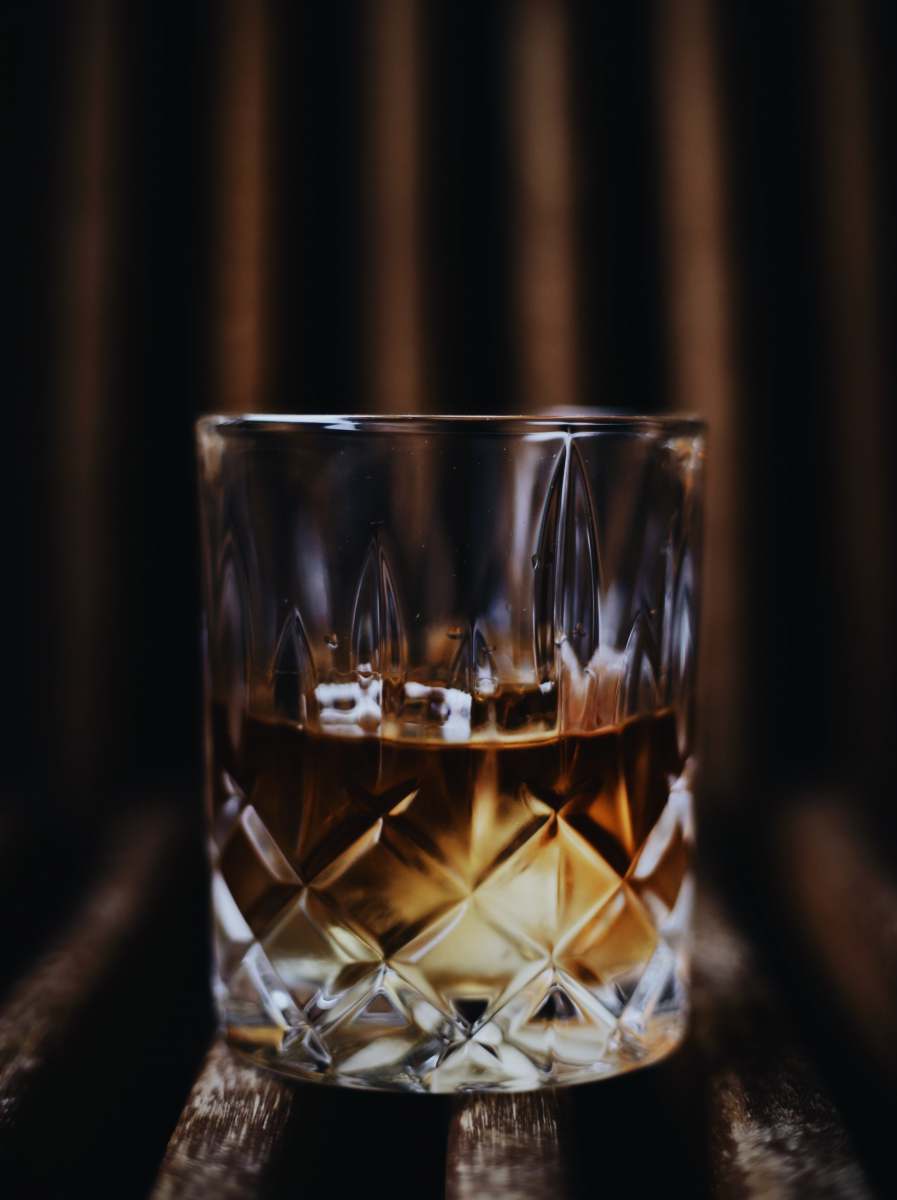 rum clear drinking glass  alcohol