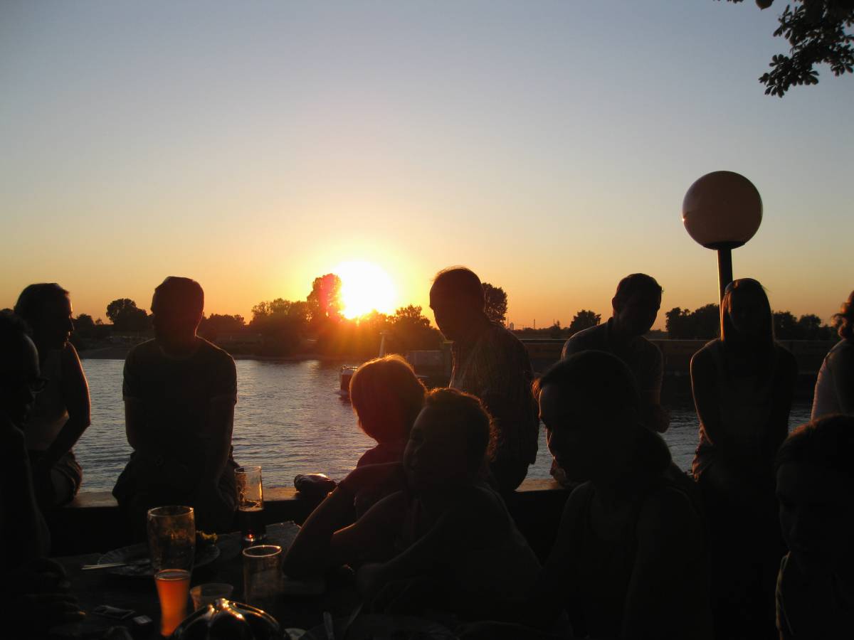   water  sky  sunset  morning  river  summer 