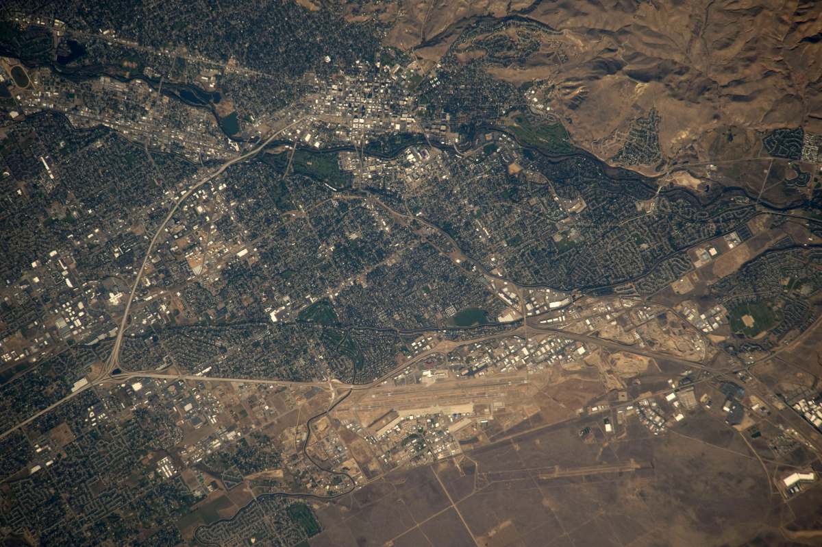 Satellite Image of Boise, Idaho image - Freephoto 