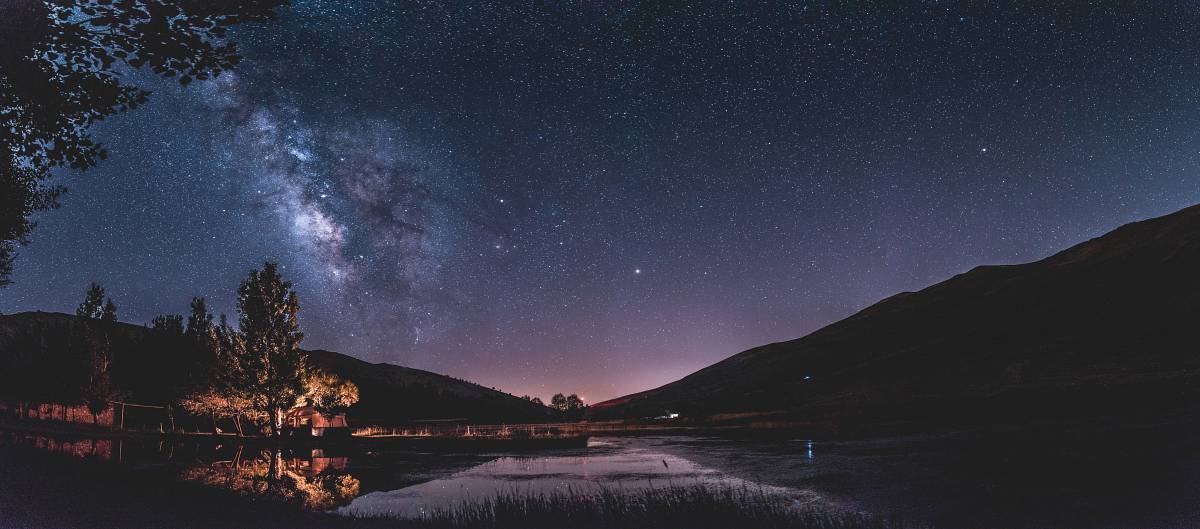   landscape  tree  nature  sky  night  milky 