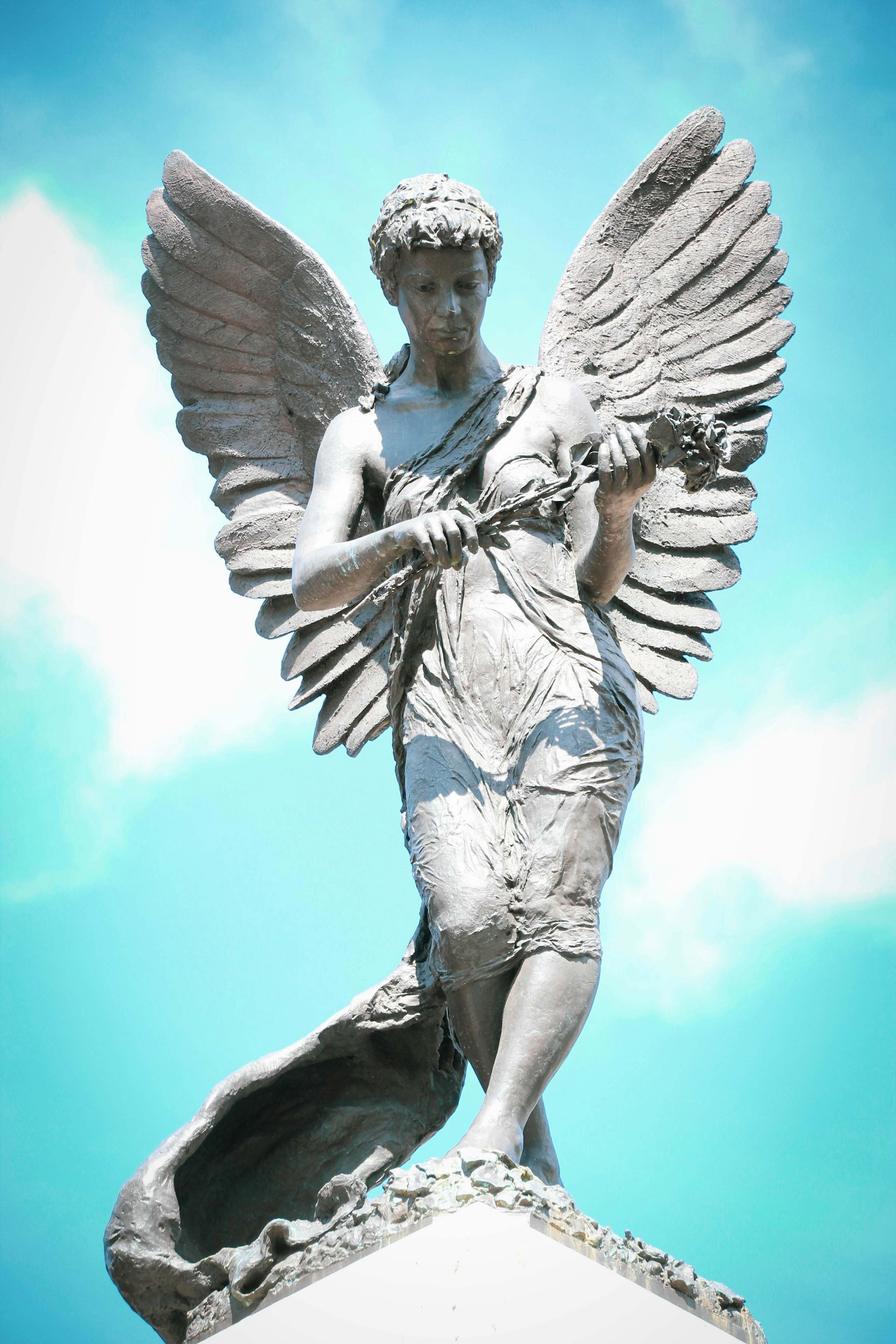 Uk Angel Statue Under Blue Sky During Daytime Angel Image Free Photo
