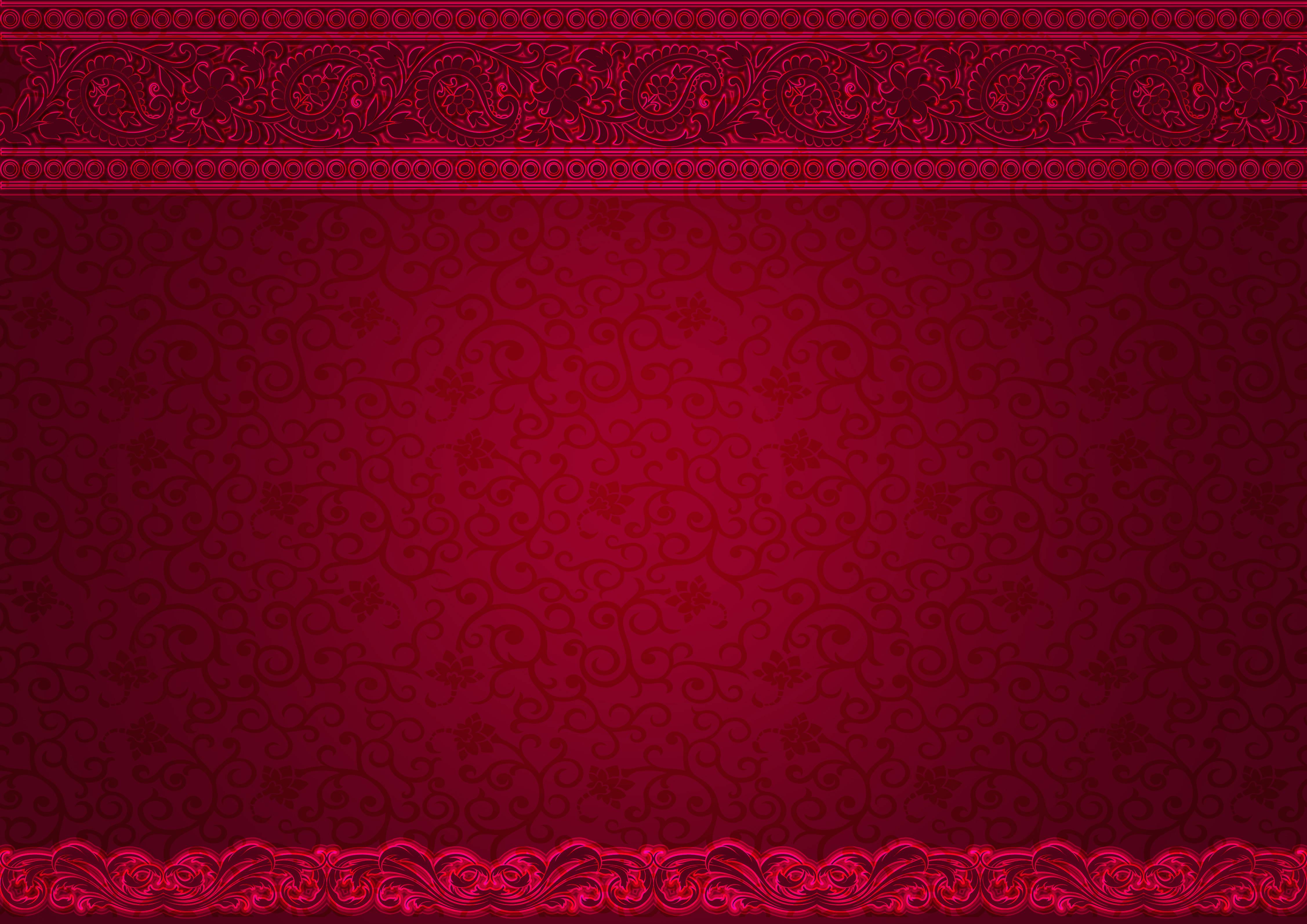 Frame Ornate Noble Ornaments Red Image Free Photo