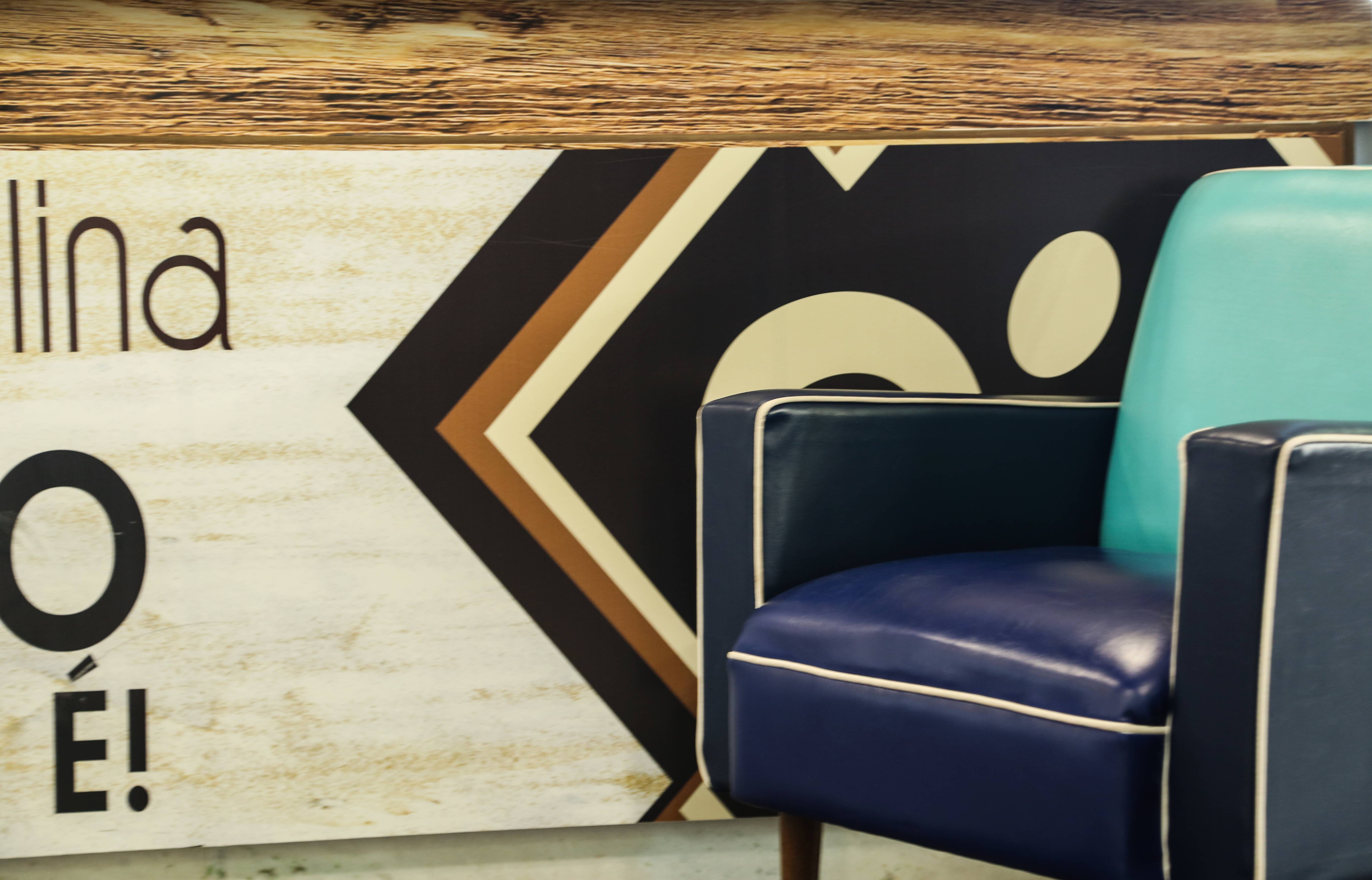 Table Wood Chair Color Blue Living Room Image Free Photo