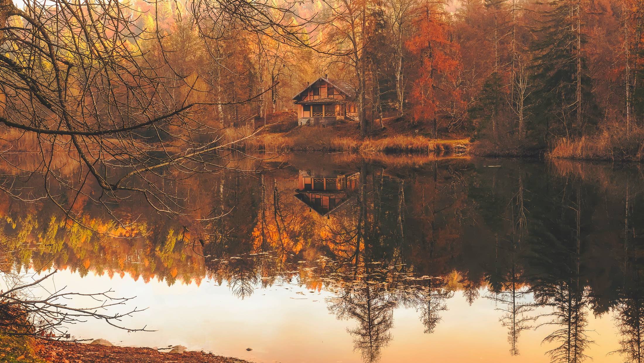 Italy Autumn Fall Cottage House Home Image Free Photo