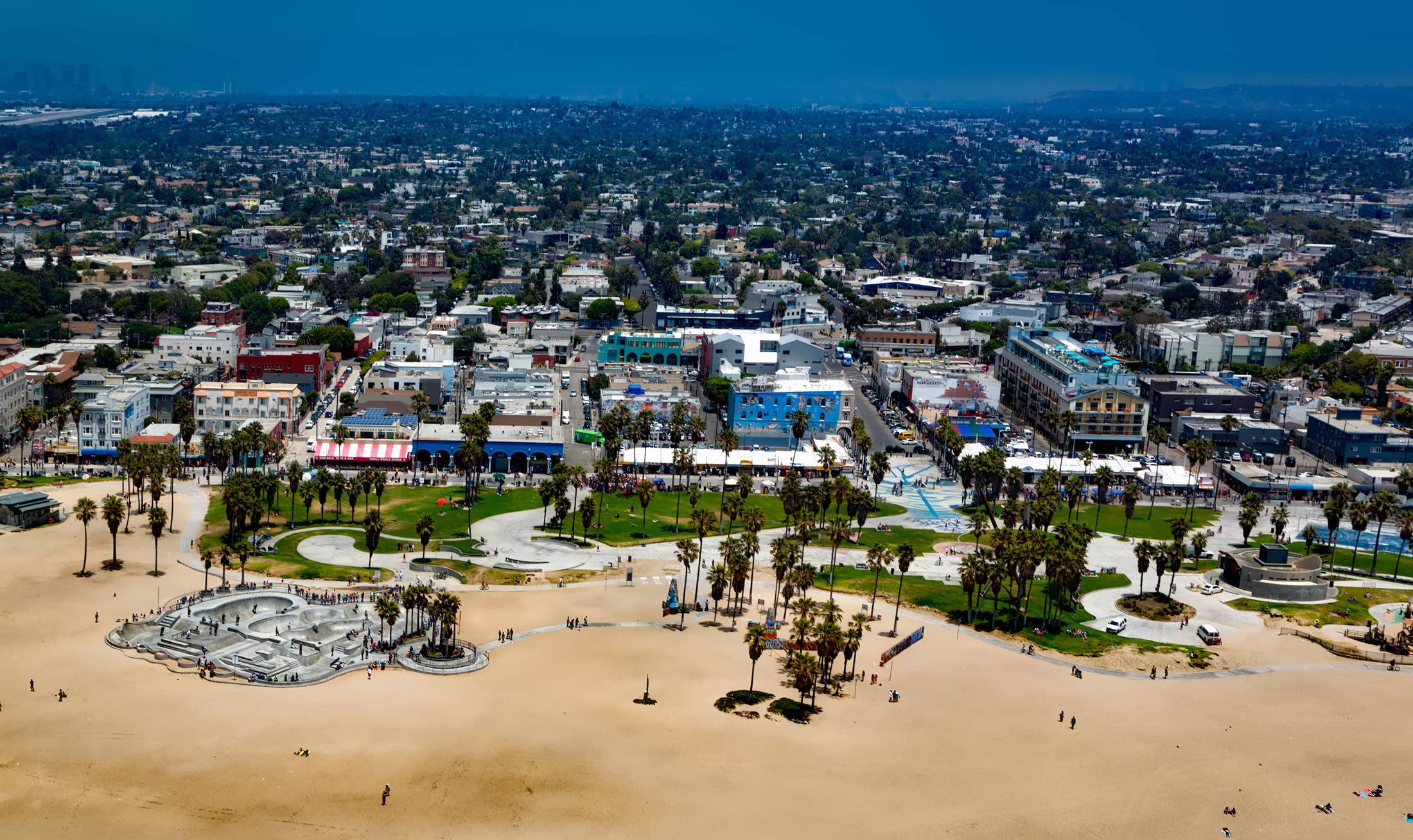 Landscape Sea Coast Sand City Cityscape Image Free Photo