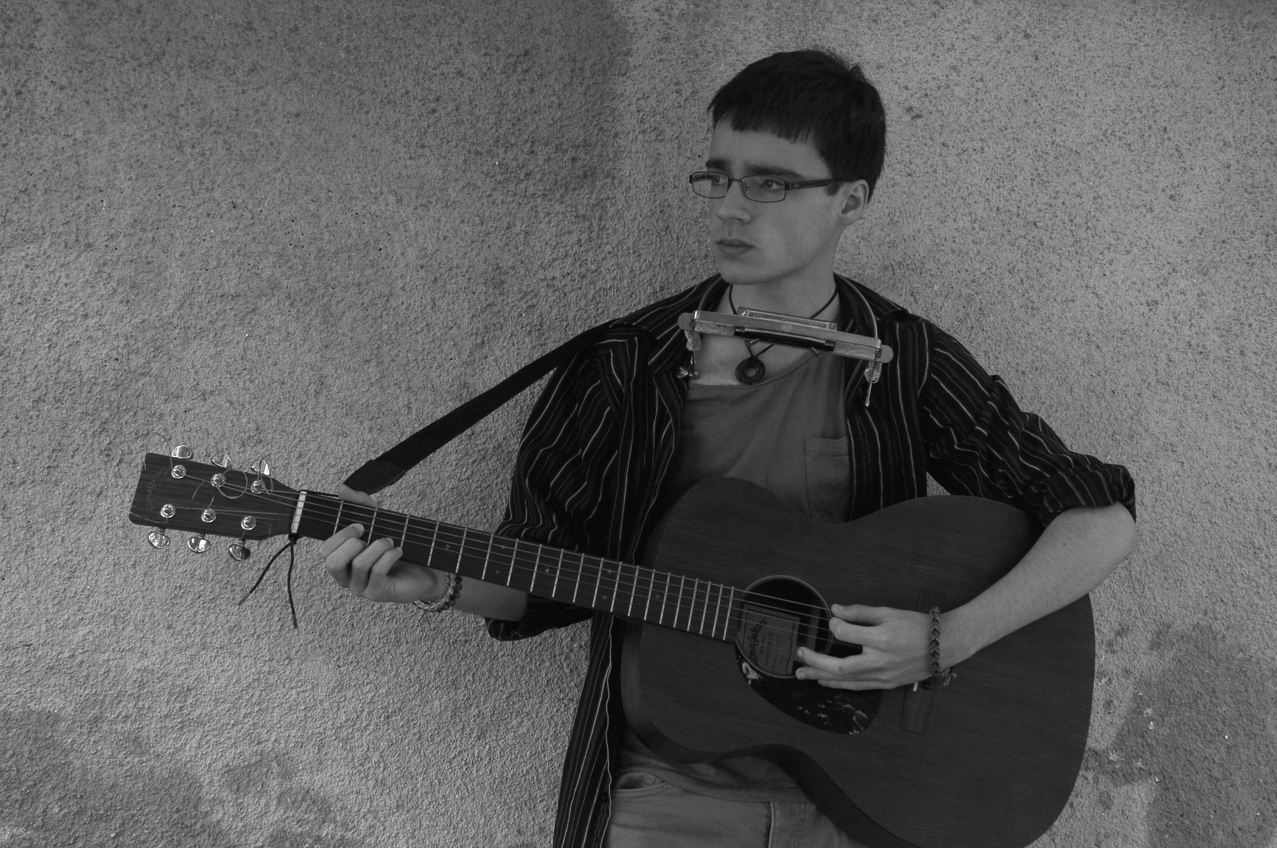 Music Black And White Boy Young Musician Image Free Photo