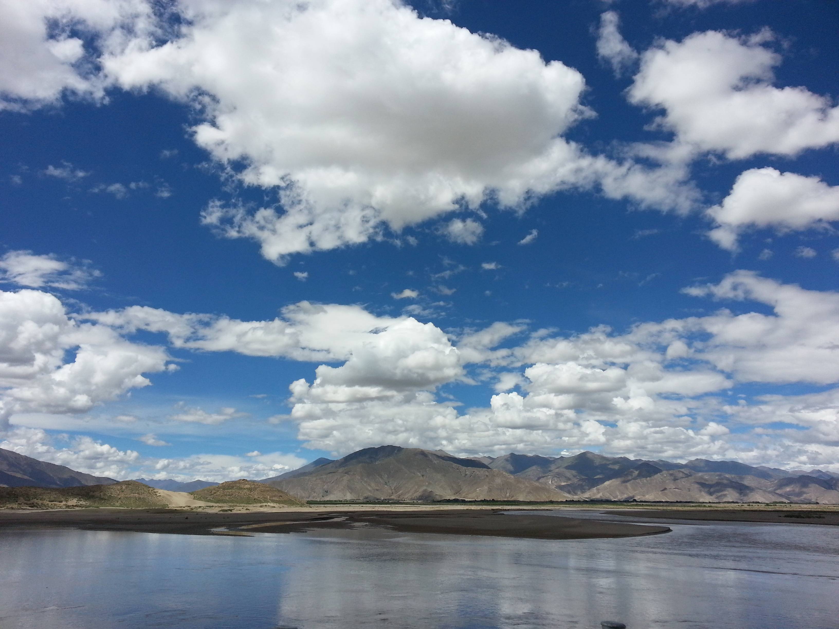 Landscape Sea Horizon Mountain Cloud Image Free Photo