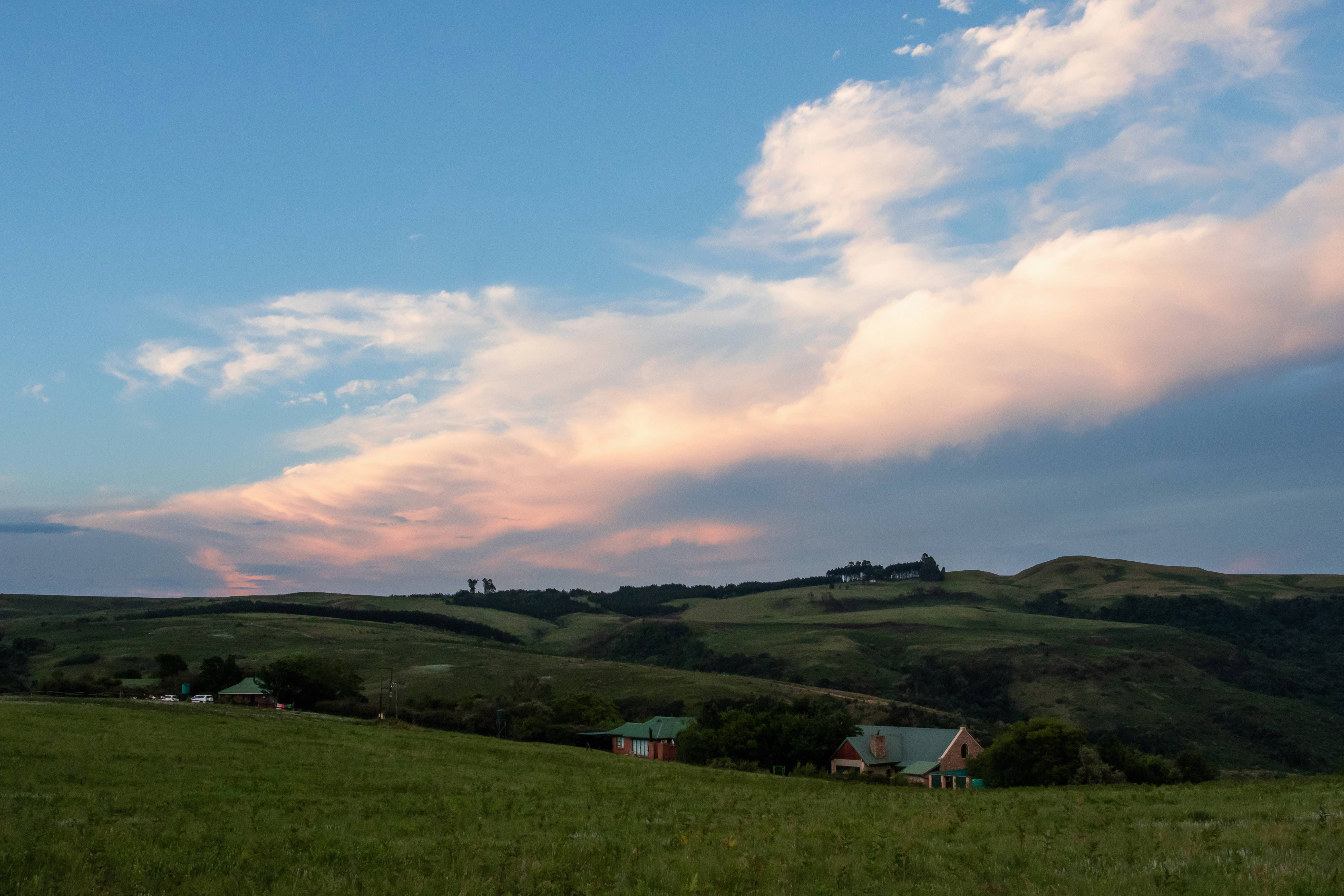 Sky Cloud Nature Grassland Green Image Free Photo