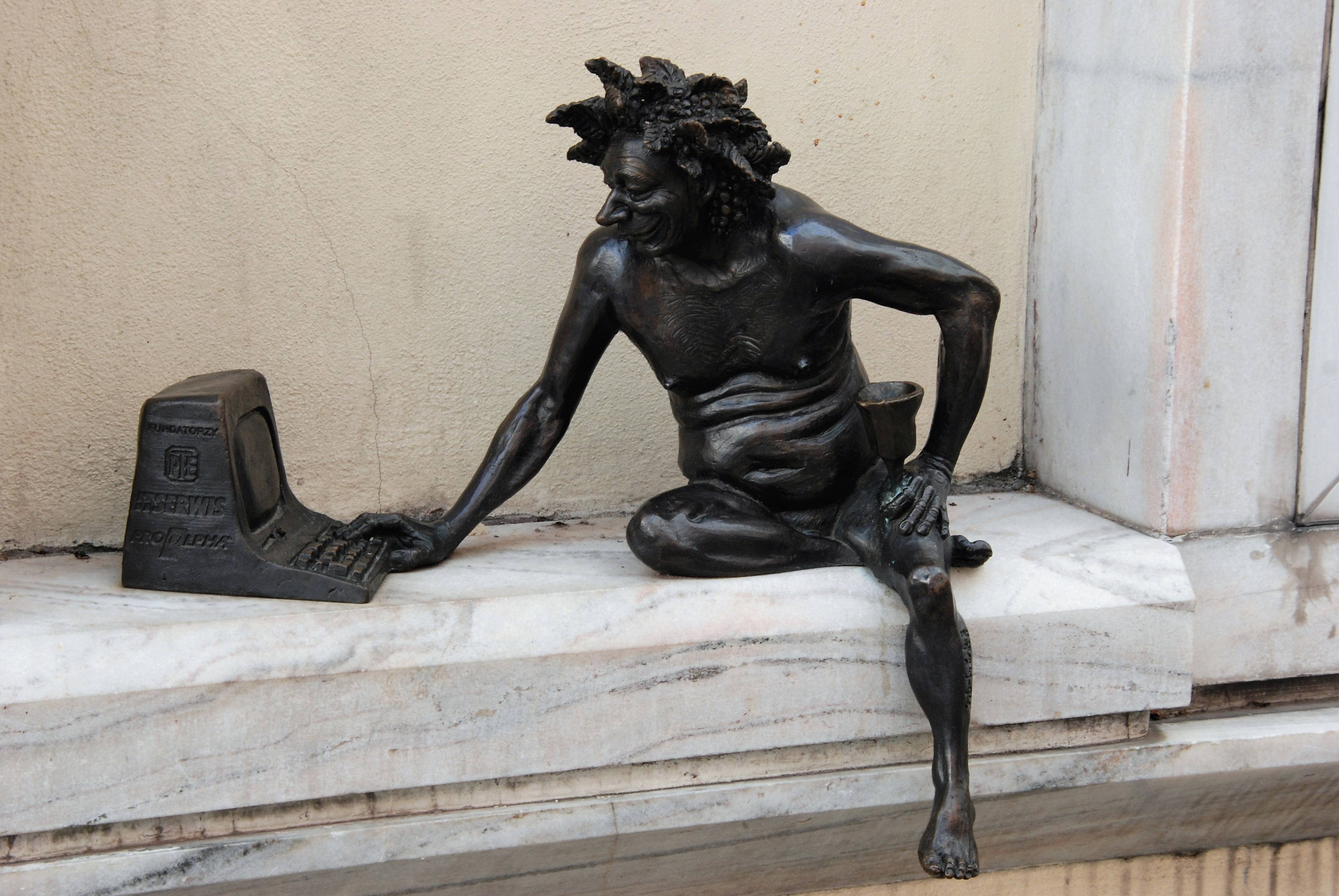 Wine Monument Statue Drink Art Brass Image Free Photo