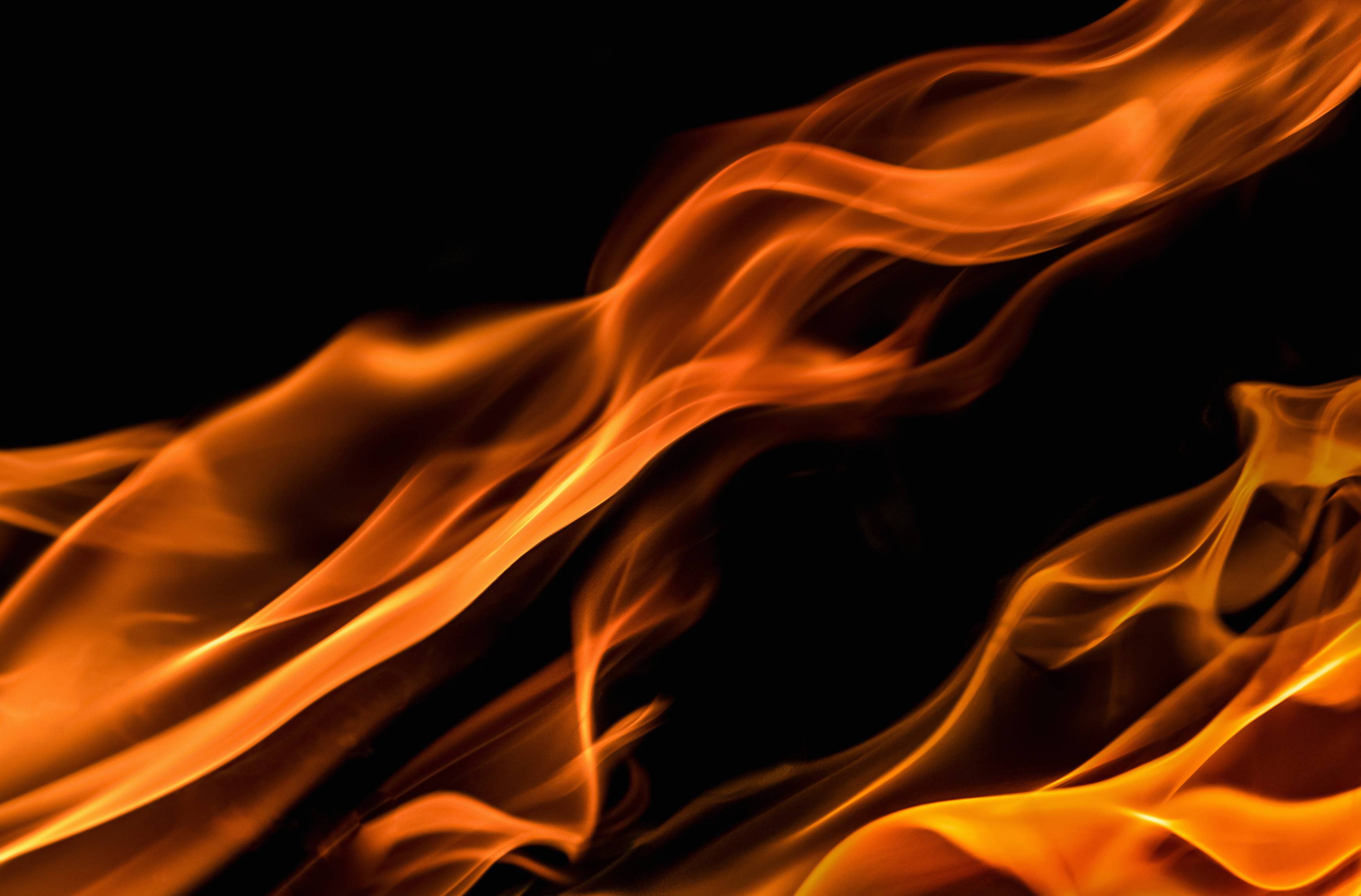 Light Smoke Red Flame Fire Black Image Free Photo