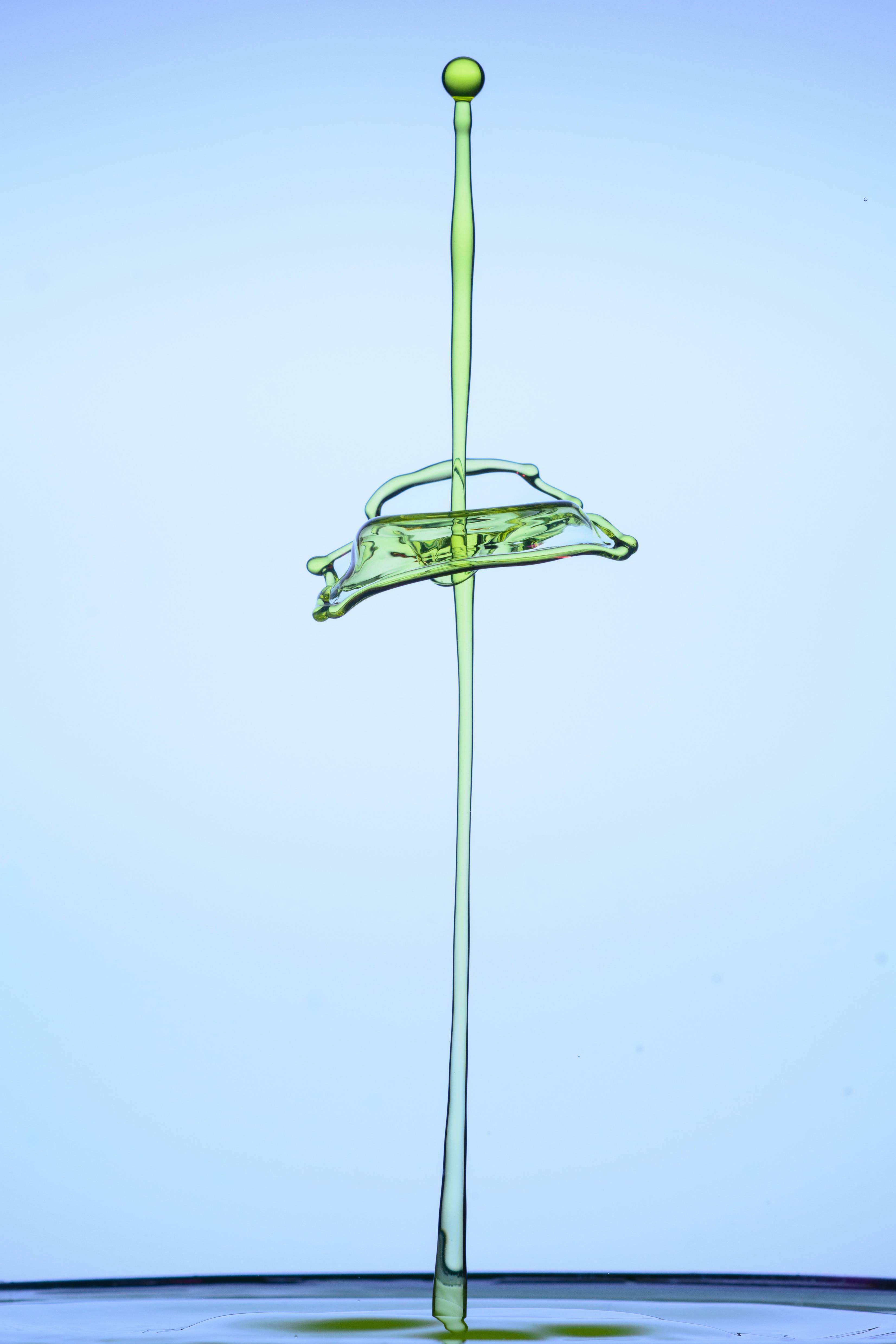 Liquid Flower Wind Green Spray Street Image Free Photo