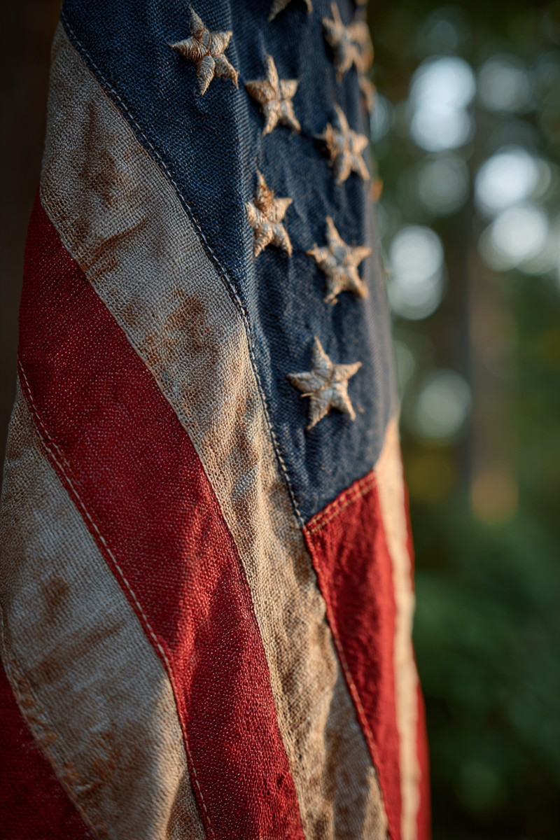 close american flag with its red and 37ad46f2 869a 454b