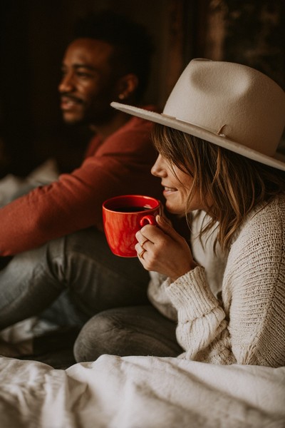 couple intimacy red cup