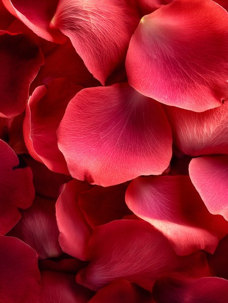 red rose petals close-up