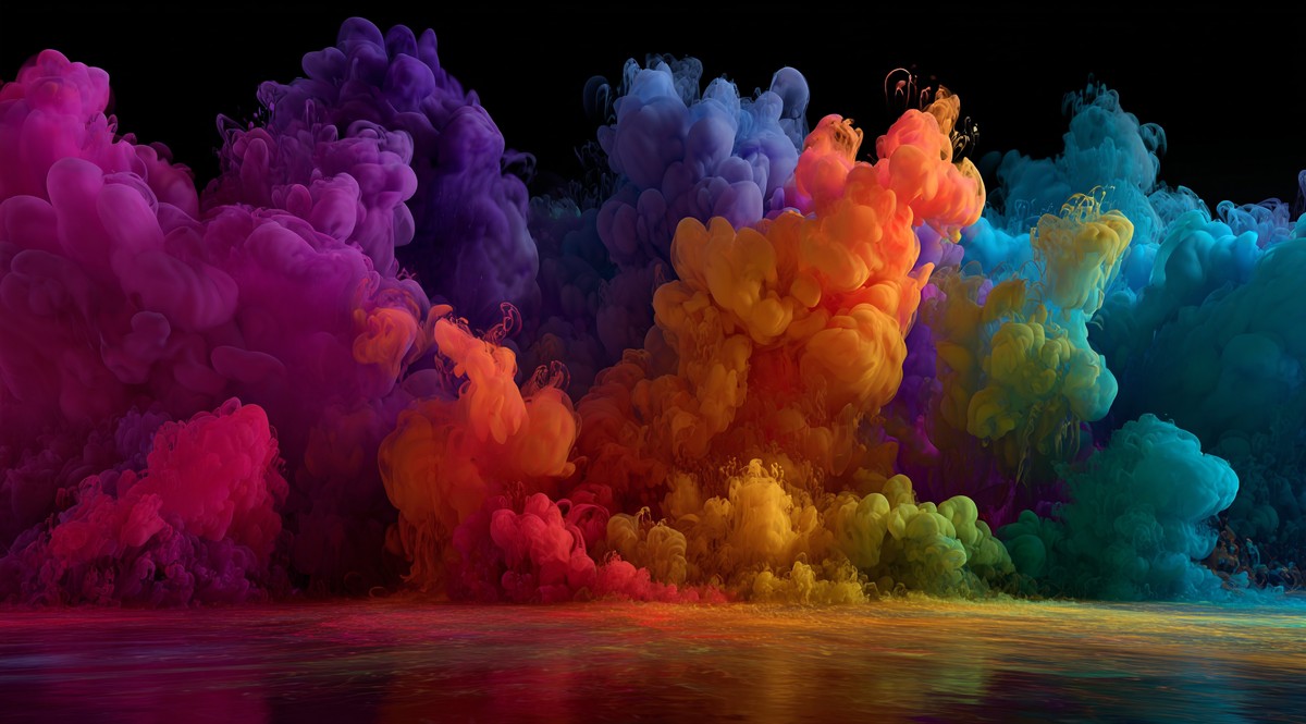 colorful smoke the air dark background colorful 027daa77 8ca2 4727