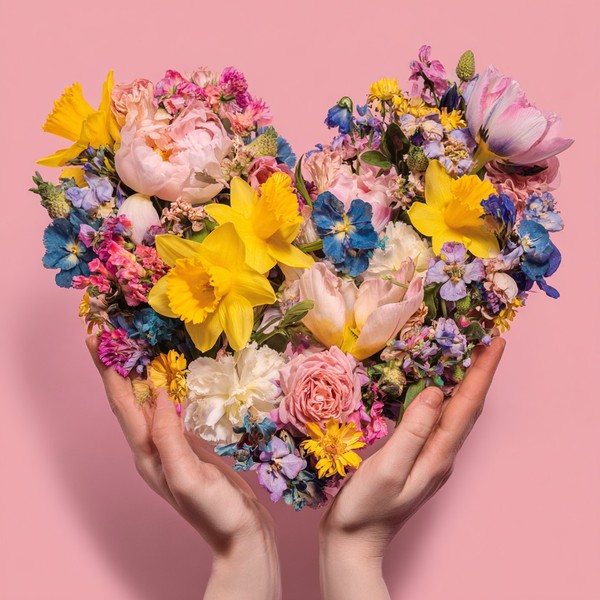 Floral Heart Hands