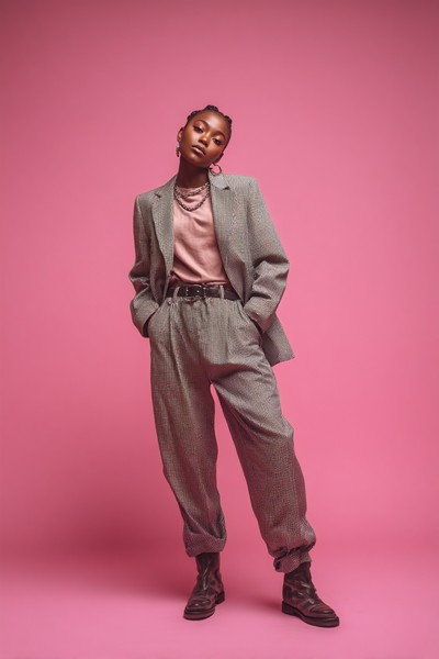 girl power confident woman standing against solid f73a5e86 9f32 46d6