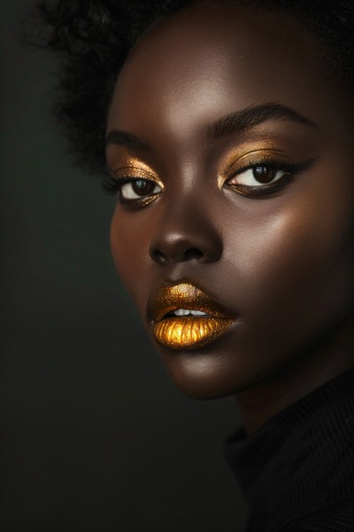head and shoulders portrait black woman