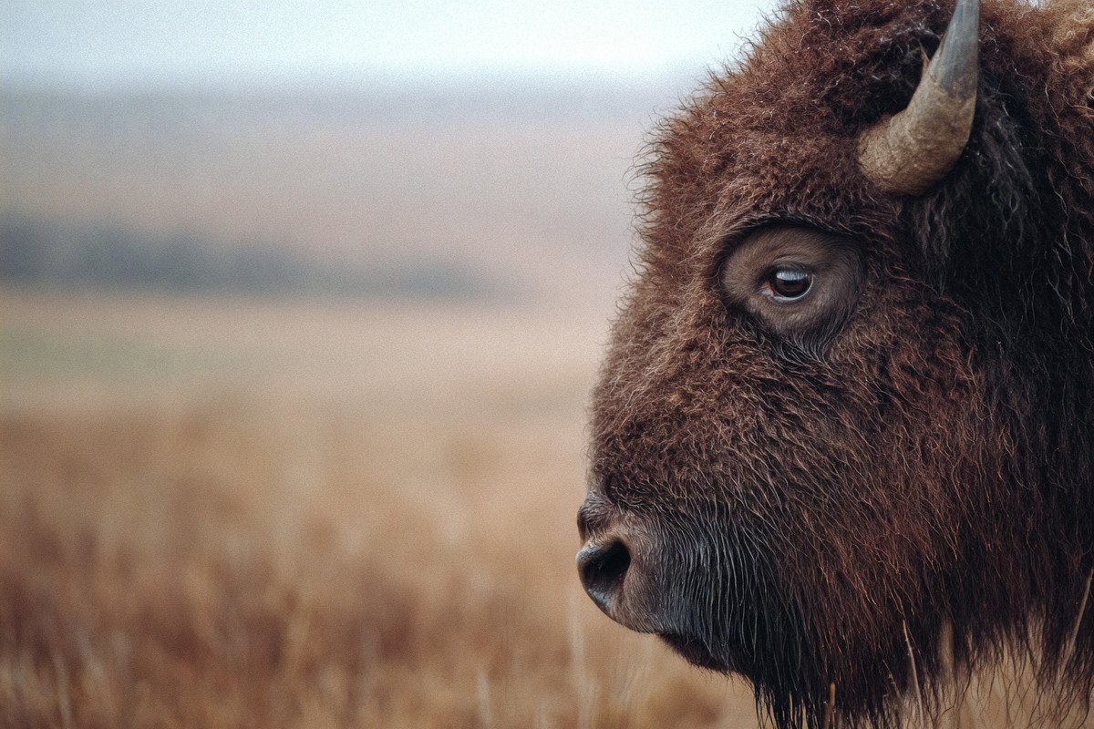 side view bison great plains grassland super 3cfe78cd 5163 4628