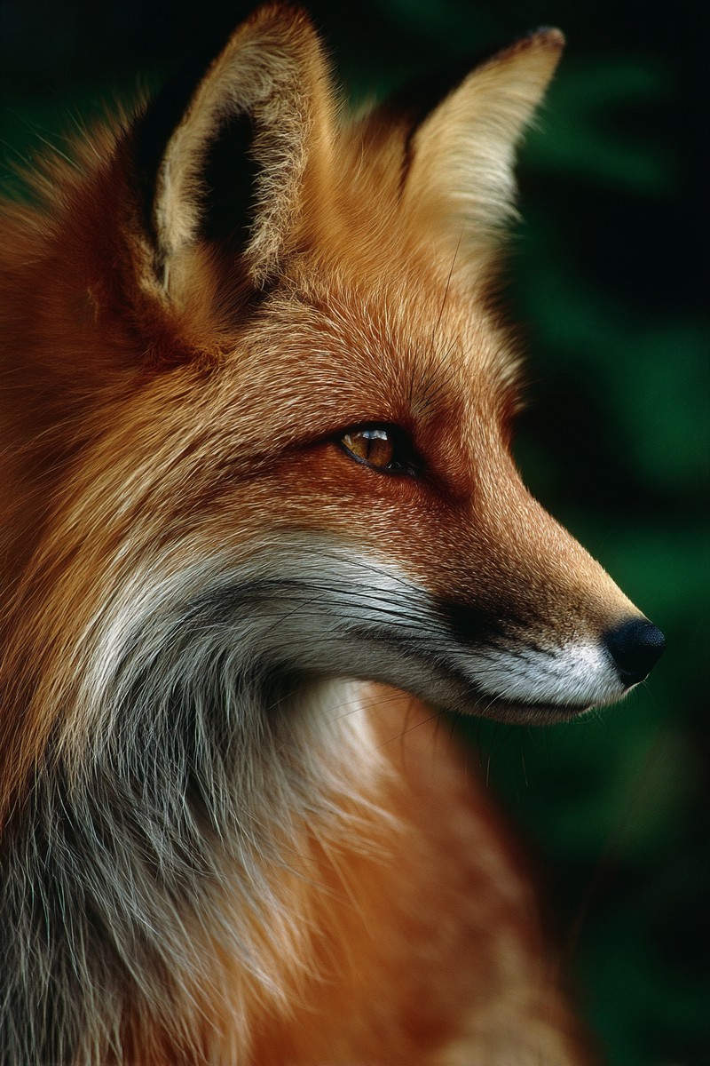 side view red fox super macro close side vie 8bb6b14d