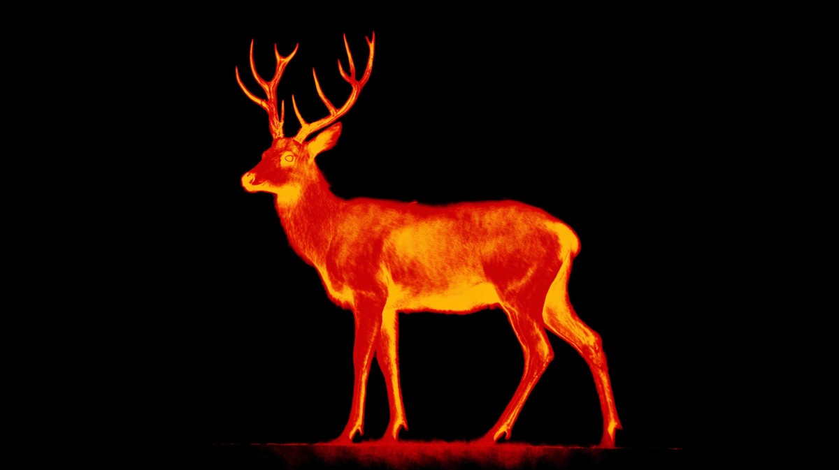 thermal imager wildlife background glowing deer fbdafbfd b3d4 4b50 8f6d