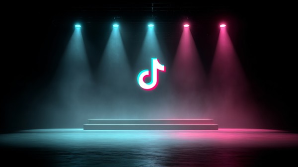 TikTok stage background lights