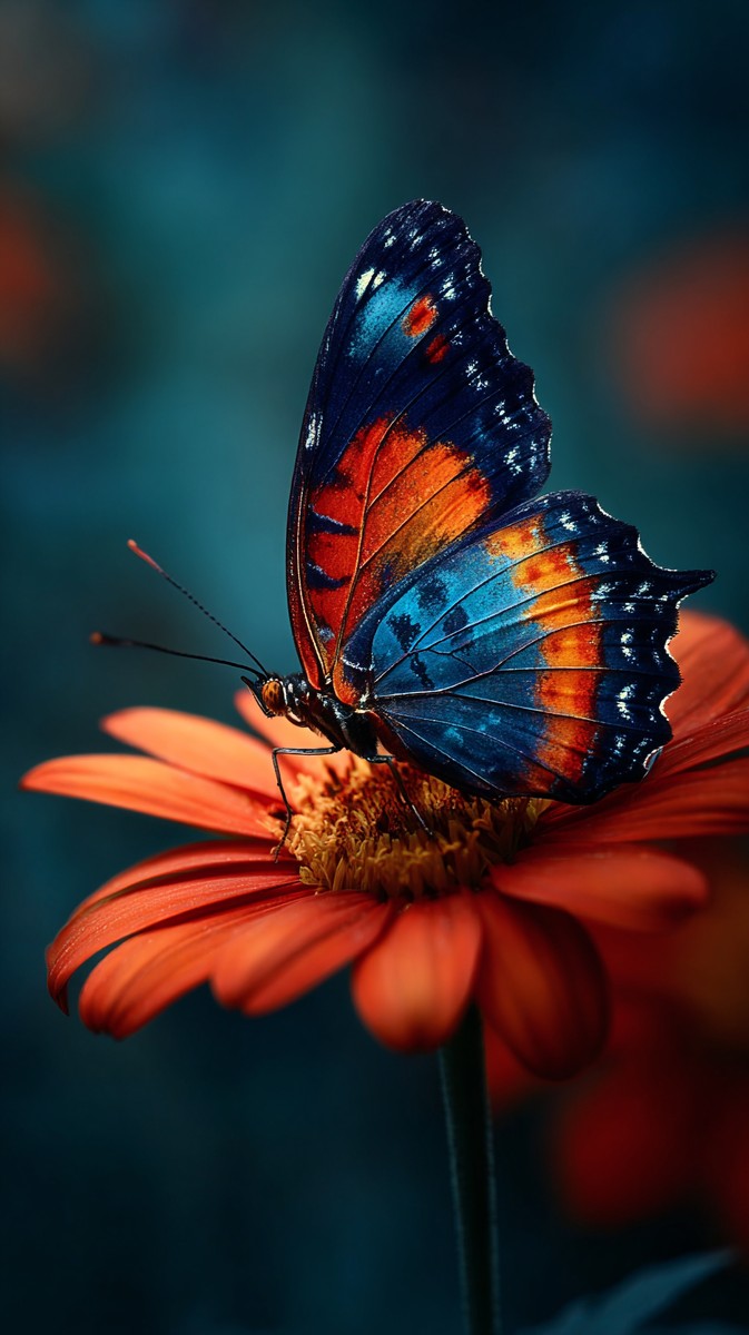 vibrant butterfly resting bright orange flowe 1df3b92e e493 44c8 83d9
