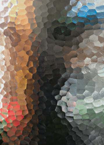 pattern white and multicolored abstract art rug
