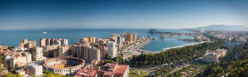 Cityscape and landscape in Malaga, Spain image - Free 