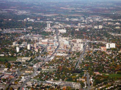 Aerial View of Downtown Kitchener in Ontario, Canada image 