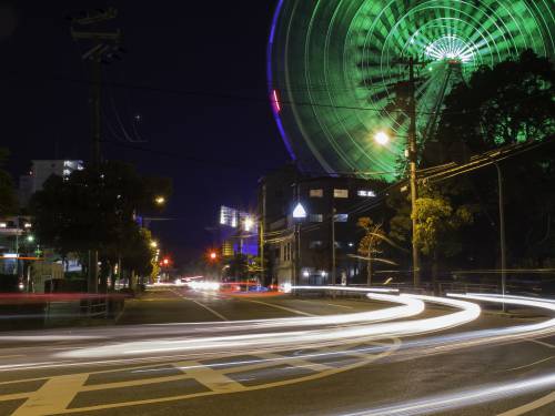   road  traffic  night  cityscape  downtown 