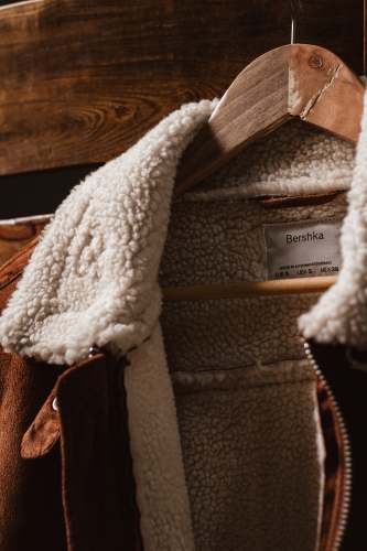 fashion white textile on brown leather bag style