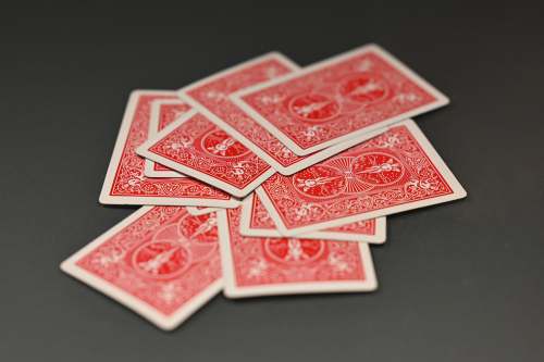 play red and white playing cards playing cards