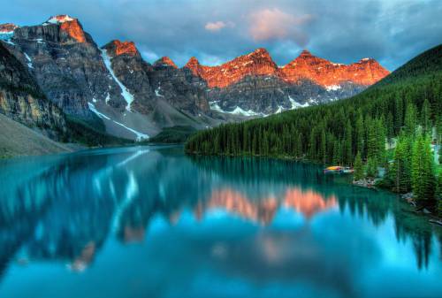 Very majestic and beautiful landscape with mountains in 