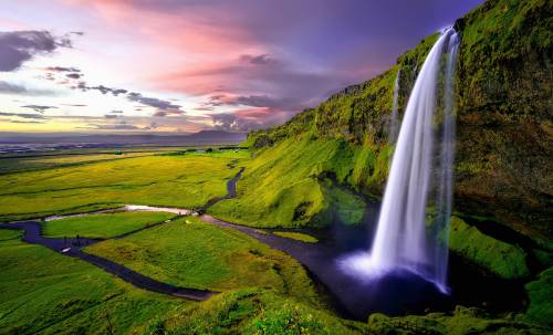   cascade  clouds  cool wallpaper  dawn  dusk 