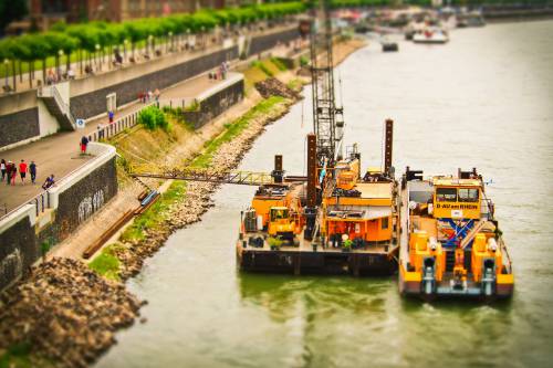   work  sand  boat  river  canal  transport 