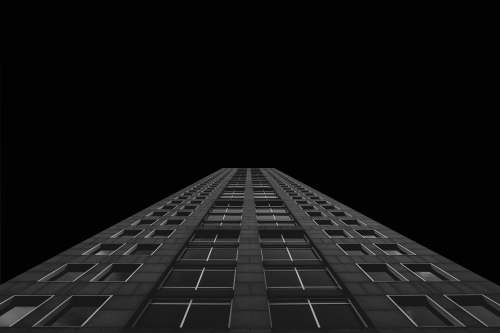 worm's eye view photo of building during night time 