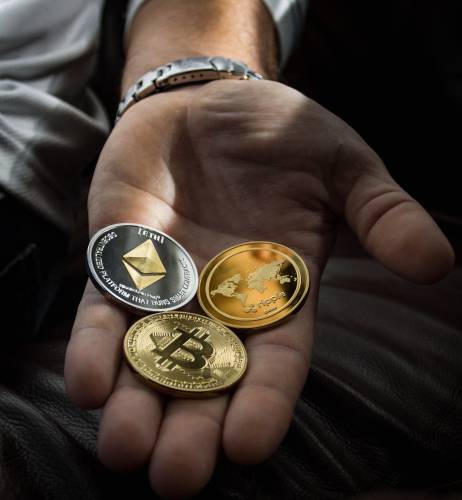   bitcoin  blockchain  close up  coins 