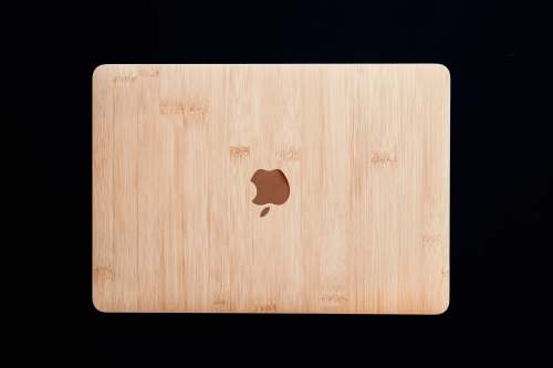  brown wooden apple logo illustration 