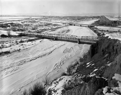 Western side of the EJZ Bridge over Shoshone River in 